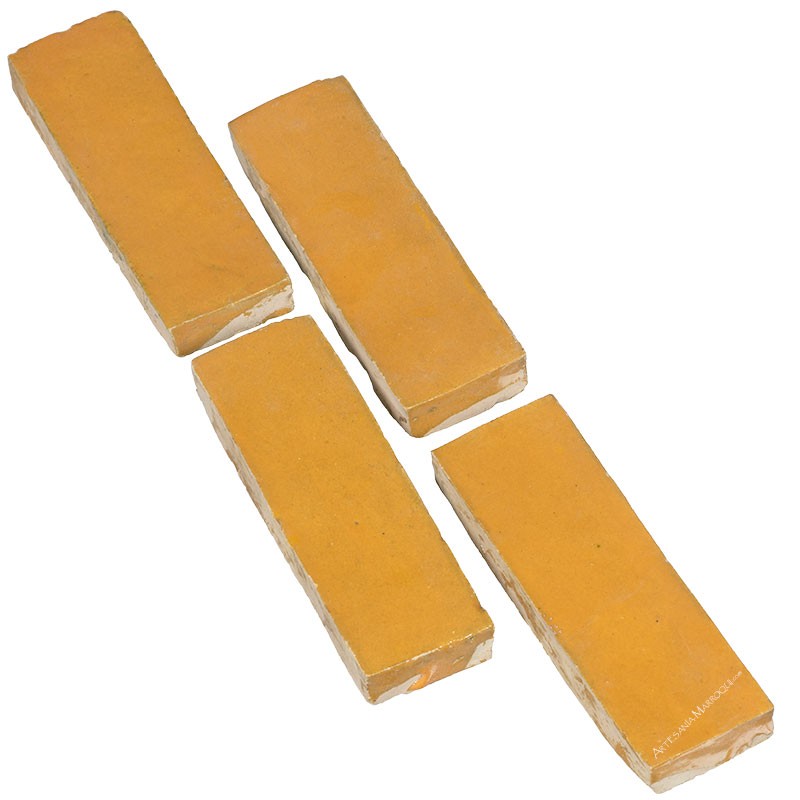 Azulejo cerámicoAzulejo cerámico color mostaza 15 X 5 cm