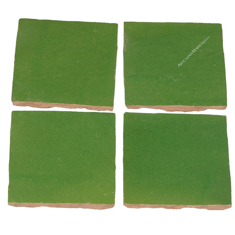 Azulejo cerámicoAzulejo cerámico verde 10 x10 cm