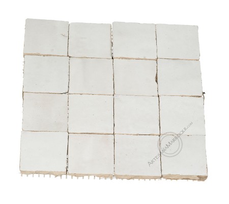 White ceramic tile 5 x 5 cm