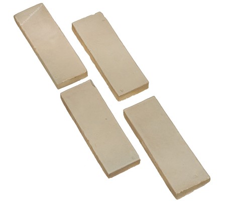 Cream-colored ceramic tile 15 x 5 cm