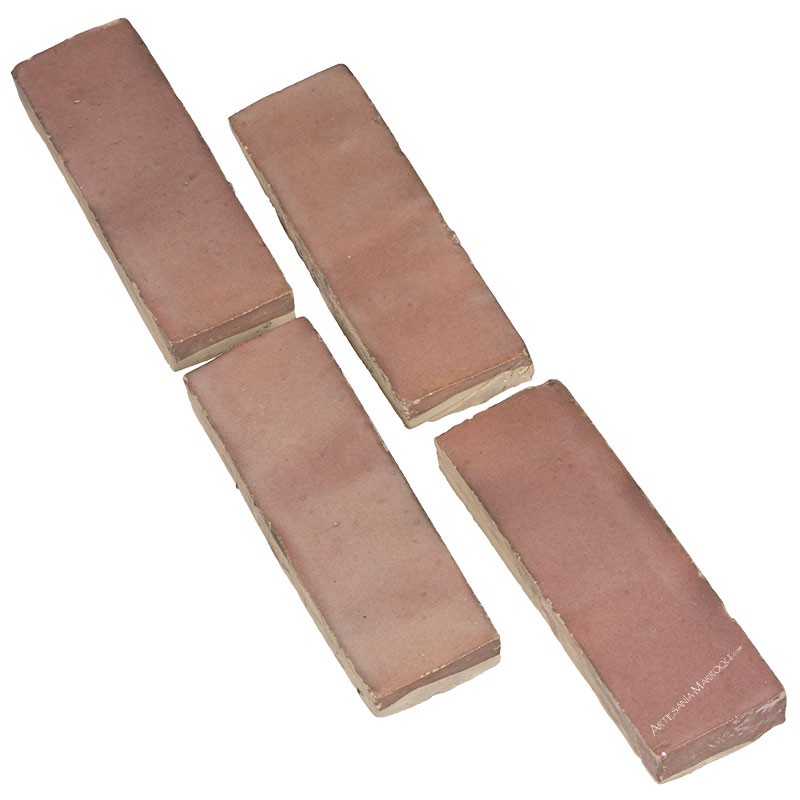 Azulejo cerámicoAzulejo cerámico color rosa 15 X 5 cm