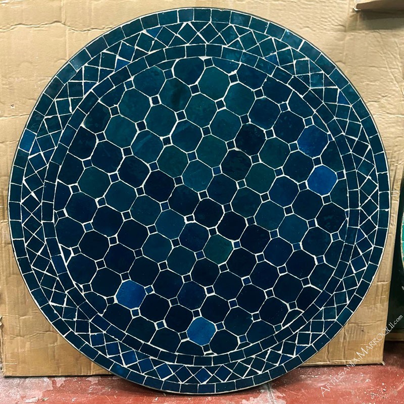 Mesas mosaicoMesa mosaico 80 cm azul