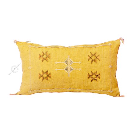Large yellow sabra cushion