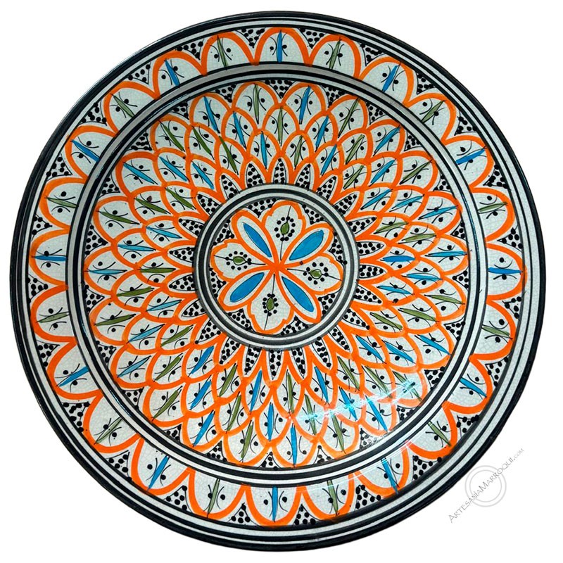 MenajePlato 40 cm de Safi naranja