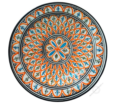 MenajePlato 40 cm de Safi naranja