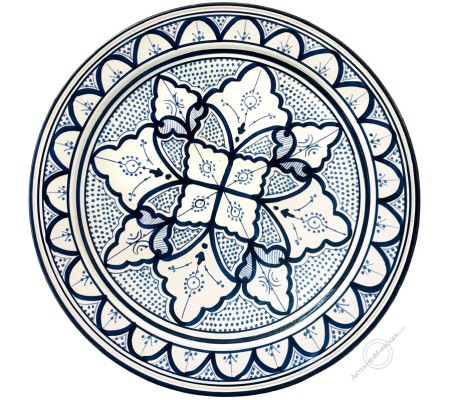 Assiette Safi 40 cm, blue white