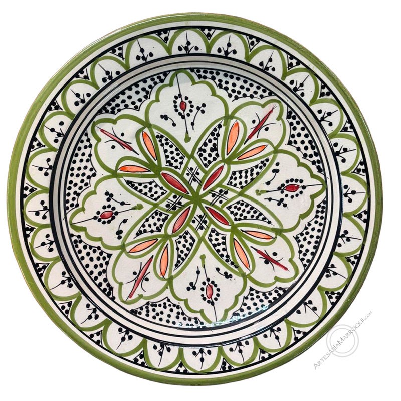 Accesorios variosPlato 35 cm de Safi verde