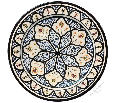 35 cm black and blue Safi plate