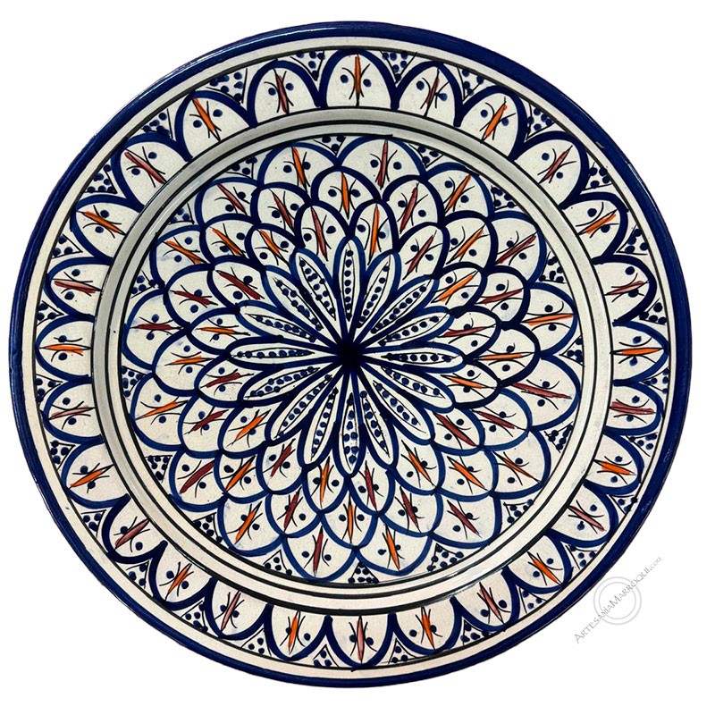 Accesorios variosPlato 35 cm de Safi azul 2