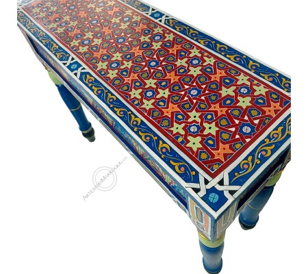 Mesas con cajonesMesa alargada azul