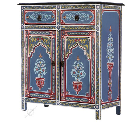 Cómodas y aparadoresAparador de dos puertas color azul Majorelle