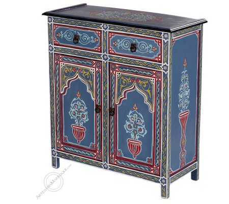 Cómodas y aparadoresAparador de dos puertas color azul Majorelle