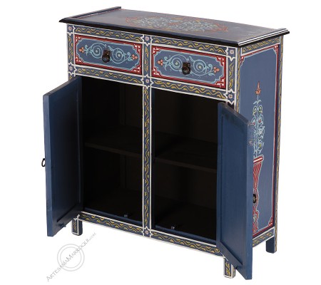 Cómodas y aparadoresAparador de dos puertas color azul Majorelle