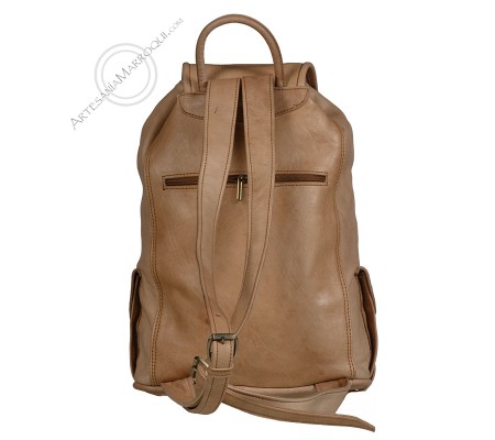 Mochilas de cueroMochila de cuero grande camel