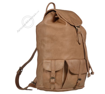 Mochilas de cueroMochila de cuero extra grande camel