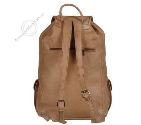Mochilas de cueroMochila de cuero extra grande camel