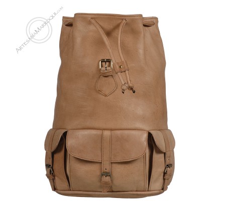 Mochilas de cueroMochila de cuero extra grande camel