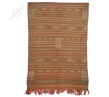 Kilim rouge ancien 236 x 165 cm