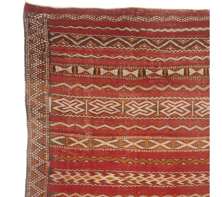 KilimsKilim 271x153 cm antiguo rojo