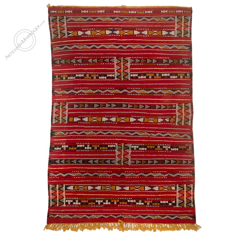KilimsKilim 222x152 cm rojo desteñido