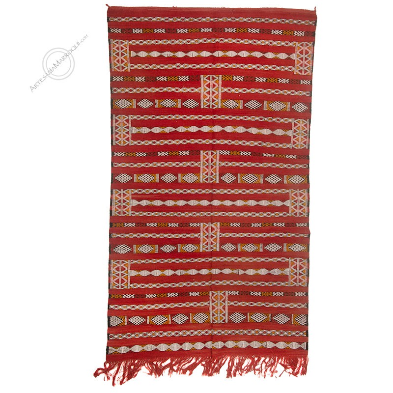 KilimsKilim 243x140 cm rojo desteñido