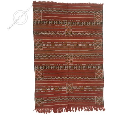 KilimsKilim 205x137 cm rojo desteñido