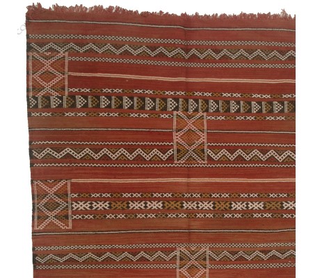 KilimsKilim 205x137 cm rojo desteñido