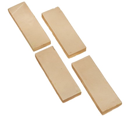 Cream-colored ceramic tile 15 x 5 cm