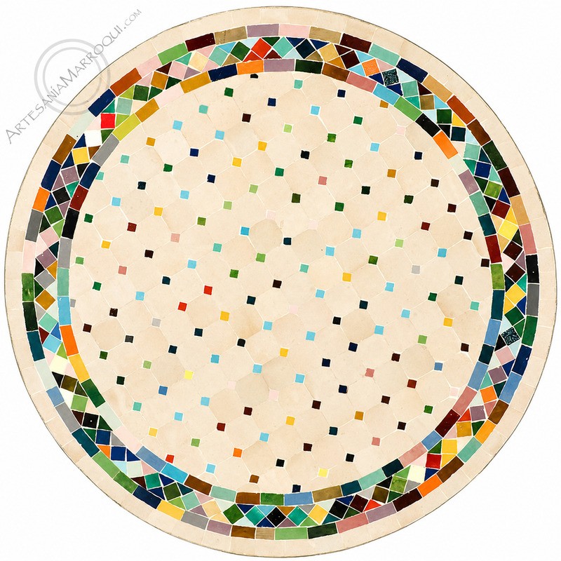 Mesas mosaicoMesa mosaico 90 cm multicolor