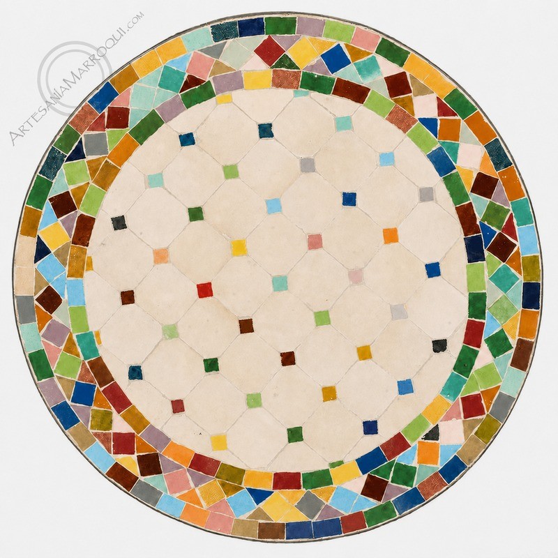 Mesas mosaicoMesa mosaico 50 cm multicolor