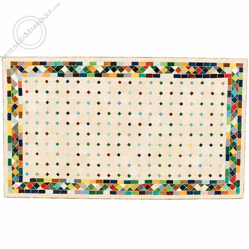 Mesas mosaicoMesa mosaico 120x70 cm multicolor