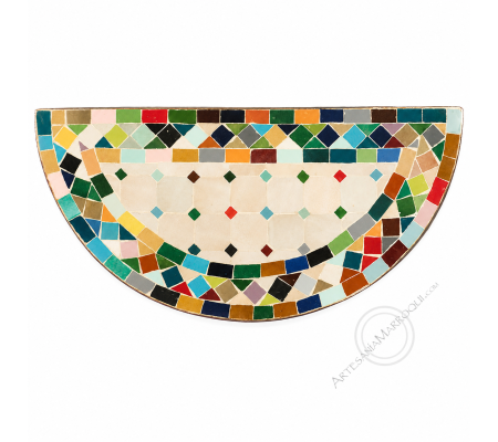 Zellige mosaic console 30x60 cm multicolor