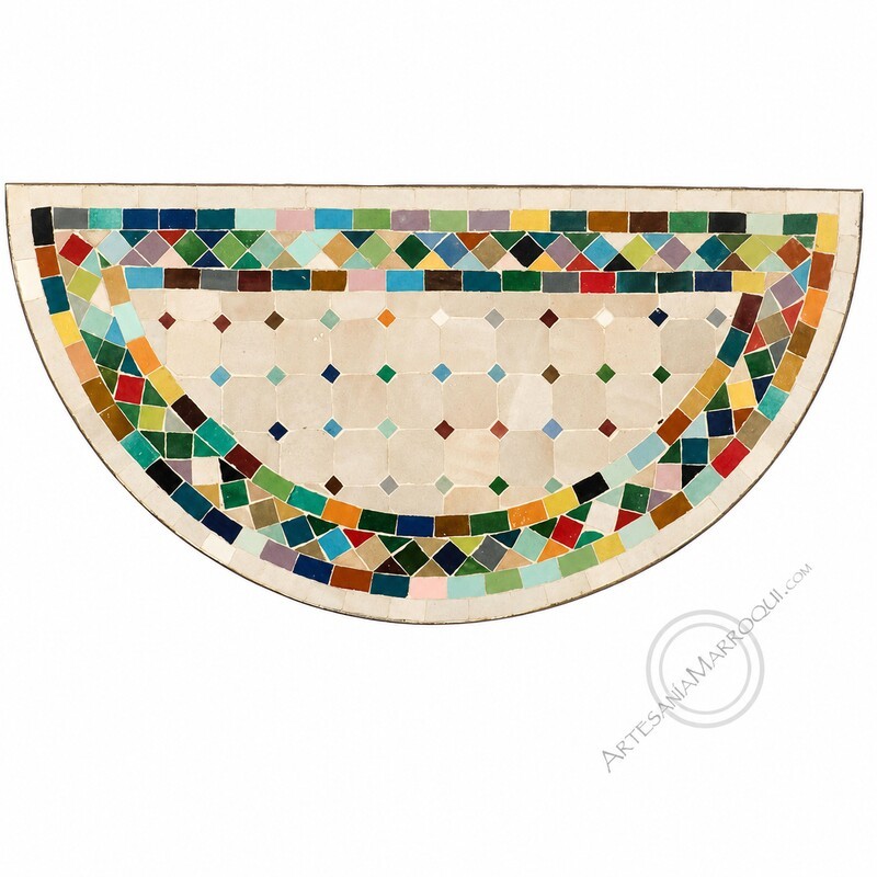 Mesas mosaicoRecibidor mosaico 40x80 cm multicolor