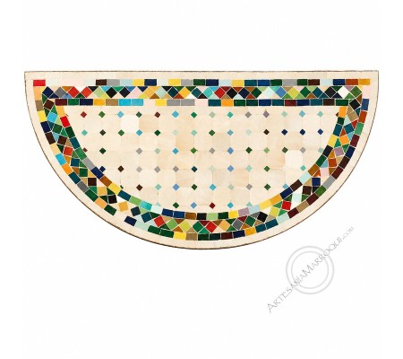 Zellige mosaic console 50x100 cm multicolor