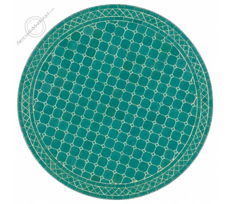 Mosaic table 100 cm turquoise