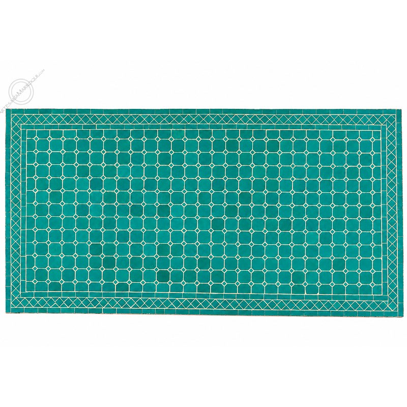 Mesas mosaicoMesa mosaico 150x80 cm turquesa