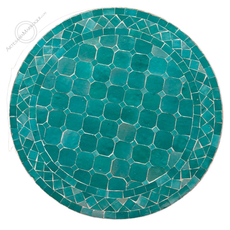 Mesas mosaicoMesa mosaico 60 cm turquesa