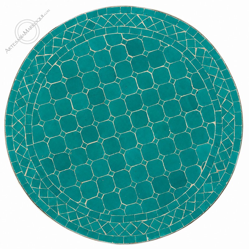 Mesas mosaicoMesa mosaico 70 cm turquesa