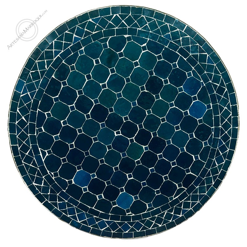 Mesas mosaicoMesa mosaico 80 cm azul