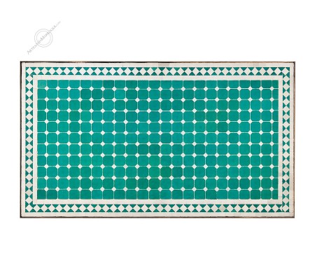 Mosaic table 120 cm turquoise