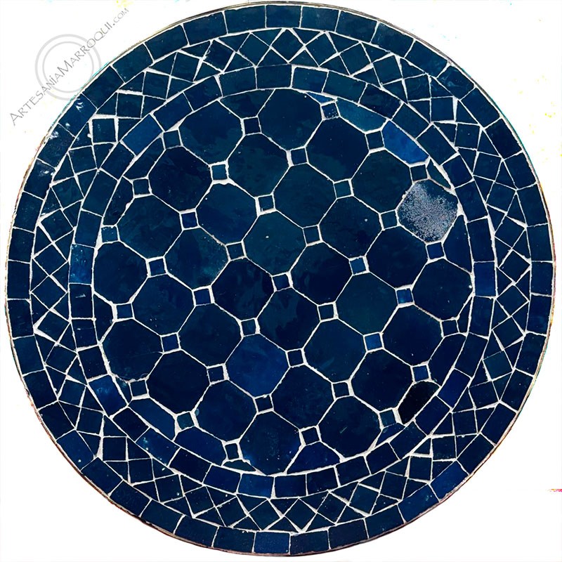 Mesas mosaicoMesa mosaico 50 cm azul