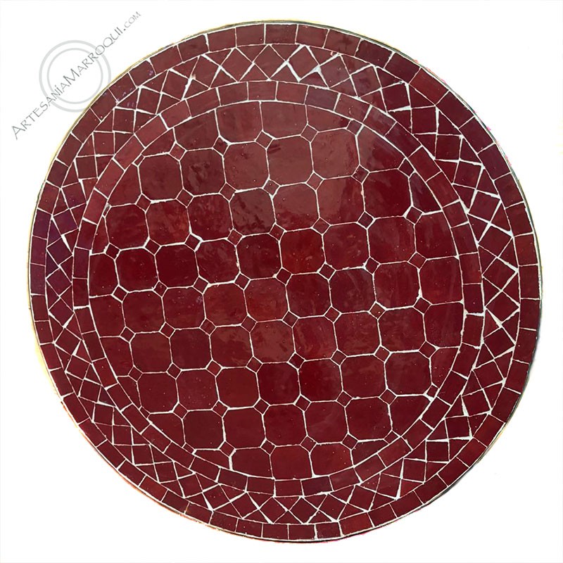 Mesas mosaicoMesa mosaico 60 cm burdeos