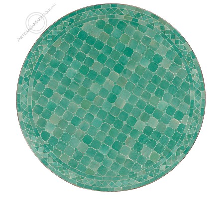 Mosaic table 100 cm turquoise