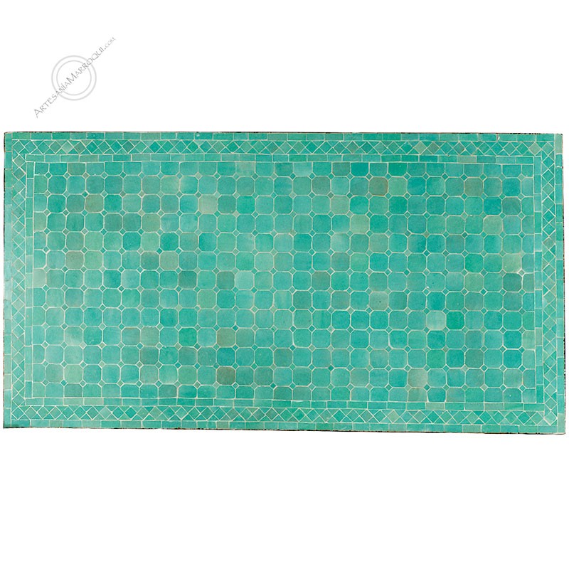 Mesas mosaicoMesa mosaico 150x80 cm turquesa