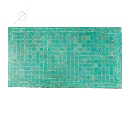 Mesas mosaicoMesa mosaico 150x80 cm turquesa