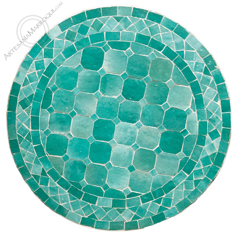 Mesas mosaicoMesa mosaico 50 cm turquesa