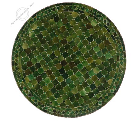 Table mosaïque 100 cm verte Tamgroute