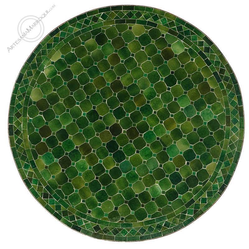 Mesas mosaicoMesa mosaico 100 cm verde Tamgroute