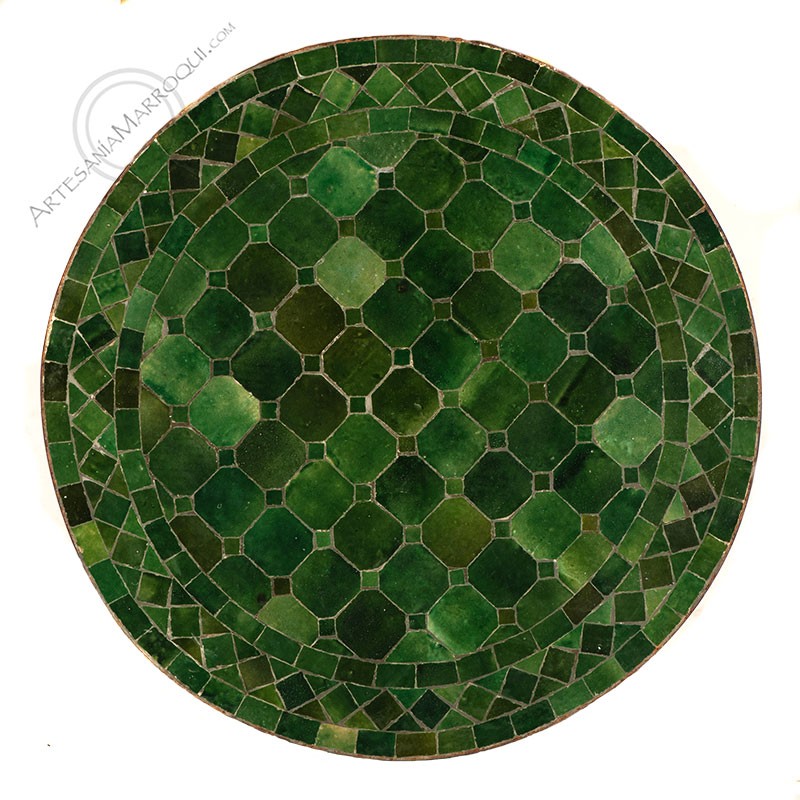Mesas mosaicoMesa mosaico 60 cm verde