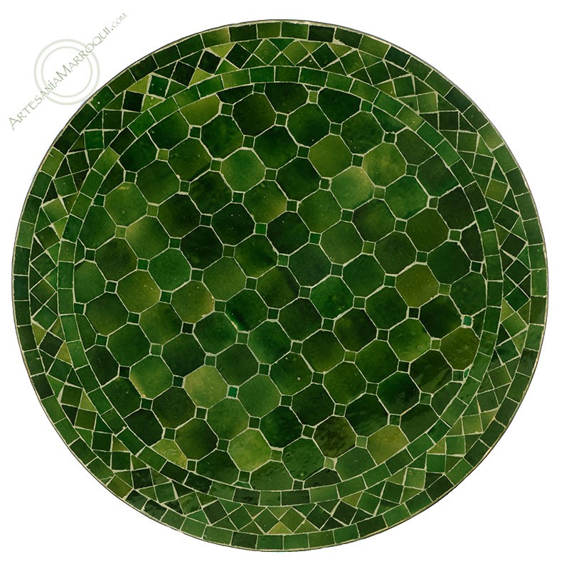 Mesas mosaicoMesa mosaico 70 cm verde